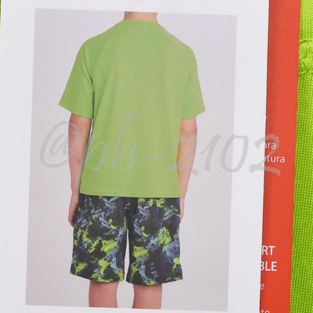 Spyder BOYS Youth 2-piece‎ Swim Set  GREEN .